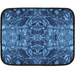 Abstract #8   I   Blues 6000 Double Sided Fleece Blanket (mini) 