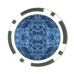 Abstract #8   I   Blues 6000 Poker Chip Card Guard (10 Pack)