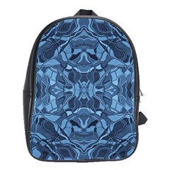 Abstract #8   I   Blues 6000 School Bag (large)