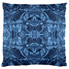 Abstract #8   I   Blues 6000 Large Cushion Case (two Sides)