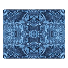 Abstract #8   I   Blues 6000 Double Sided Flano Blanket (large)  by KesaliSkyeArt