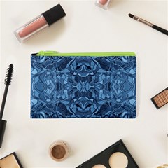 Abstract #8   I   Blues 6000 Cosmetic Bag (xs) by KesaliSkyeArt