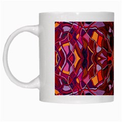 Abstract #8   I   Carmine 6000 White Mugs by KesaliSkyeArt