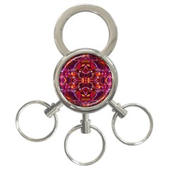 Abstract #8   I   Carmine 6000 3-ring Key Chains by KesaliSkyeArt