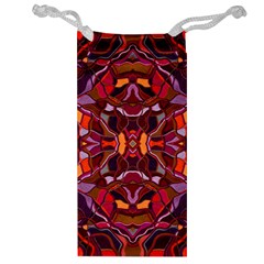 Abstract #8   I   Carmine 6000 Jewelry Bag by KesaliSkyeArt