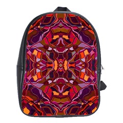 Abstract #8   I   Carmine 6000 School Bag (large) by KesaliSkyeArt