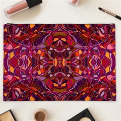 Abstract #8   I   Carmine 6000 Cosmetic Bag (xxl) by KesaliSkyeArt