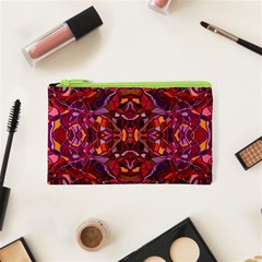 Abstract #8   I   Carmine 6000 Cosmetic Bag (xs) by KesaliSkyeArt