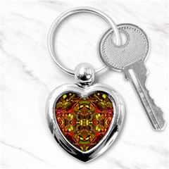 Abstract #8   I   Autumn 6000 Key Chains (heart)  by KesaliSkyeArt