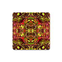 Abstract #8   I   Autumn 6000 Square Magnet by KesaliSkyeArt