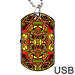 Abstract #8   I   Autumn 6000 Dog Tag USB Flash (Two Sides) Front