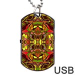 Abstract #8   I   Autumn 6000 Dog Tag USB Flash (Two Sides) Back