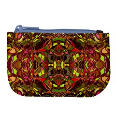 Abstract #8   I   Autumn 6000 Large Coin Purse by KesaliSkyeArt