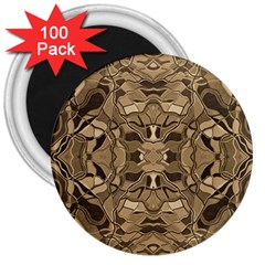 Abstract #8   Ii   Antiqued 6000 3  Magnets (100 Pack)