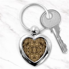 Abstract #8   Ii   Antiqued 6000 Key Chains (heart)  by KesaliSkyeArt