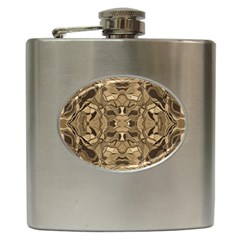 Abstract #8   Ii   Antiqued 6000 Hip Flask (6 Oz) by KesaliSkyeArt