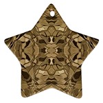 Abstract #8   Ii   Antiqued 6000 Star Ornament (Two Sides) Front