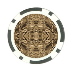 Abstract #8   Ii   Antiqued 6000 Poker Chip Card Guard by KesaliSkyeArt