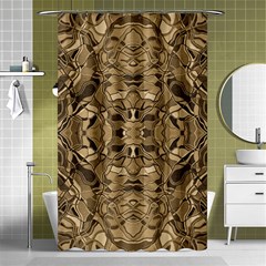 Abstract #8   Ii   Antiqued 6000 Shower Curtain 48  X 72  (small)  by KesaliSkyeArt