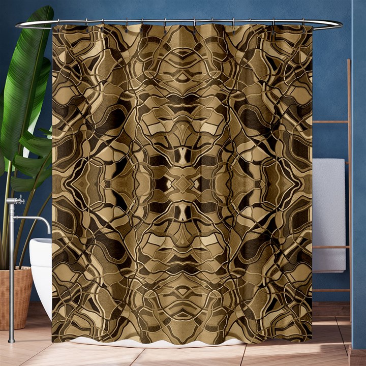 Abstract #8   Ii   Antiqued 6000 Shower Curtain 60  x 72  (Medium) 