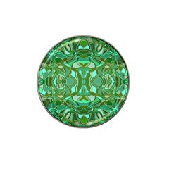 Abstract #8   Aqua Jungle 6000 Hat Clip Ball Marker by KesaliSkyeArt