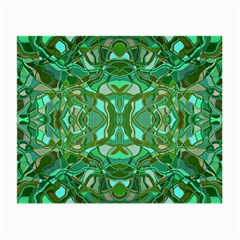 Abstract #8   Aqua Jungle 6000 Small Glasses Cloth by KesaliSkyeArt