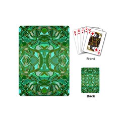 Abstract #8   Aqua Jungle 6000 Playing Cards (mini)