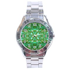 Abstract #8   Aqua Jungle 6000 Stainless Steel Analogue Watch by KesaliSkyeArt