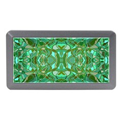 Abstract #8   Aqua Jungle 6000 Memory Card Reader (mini) by KesaliSkyeArt