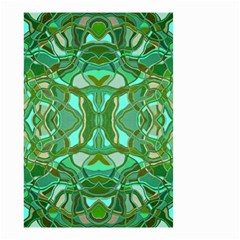 Abstract #8   Aqua Jungle 6000 Small Garden Flag (two Sides) by KesaliSkyeArt