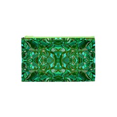 Abstract #8   Aqua Jungle 6000 Cosmetic Bag (xs) by KesaliSkyeArt