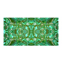 Abstract #8   Aqua Jungle 6000 Satin Wrap by KesaliSkyeArt