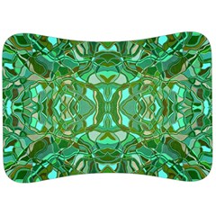 Abstract #8   Aqua Jungle 6000 Velour Seat Head Rest Cushion by KesaliSkyeArt