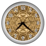 Abstract #8   Iii   Antique 6000 Wall Clock (Silver) Front