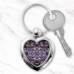 Abstract #8   Iii   Aquatic 6000 Key Chains (heart)  by KesaliSkyeArt