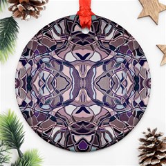 Abstract #8   Iii   Aquatic 6000 Round Ornament (two Sides)