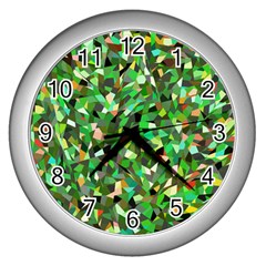 Sylvan Wall Clock (silver) by artifiart