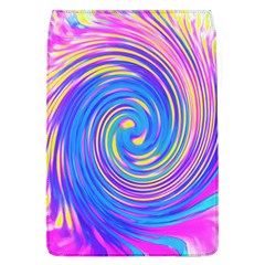 Cool Abstract Pink Blue And Yellow Twirl Liquid Art Removable Flap Cover (l) by myrubiogarden