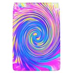 Cool Abstract Pink Blue And Yellow Twirl Liquid Art Removable Flap Cover (L) Front