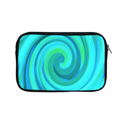 Groovy Cool Abstract Aqua Liquid Art Swirl Painting Apple Macbook Pro 13  Zipper Case