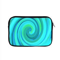 Groovy Cool Abstract Aqua Liquid Art Swirl Painting Apple Macbook Pro 15  Zipper Case by myrubiogarden