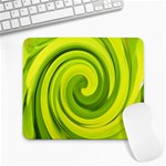 Groovy Abstract Green Liquid Art Swirl Painting Large Mousepads Front