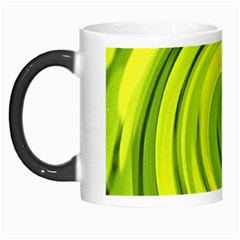 Groovy Abstract Green Liquid Art Swirl Painting Morph Mugs by myrubiogarden