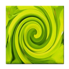 Groovy Abstract Green Liquid Art Swirl Painting Face Towel