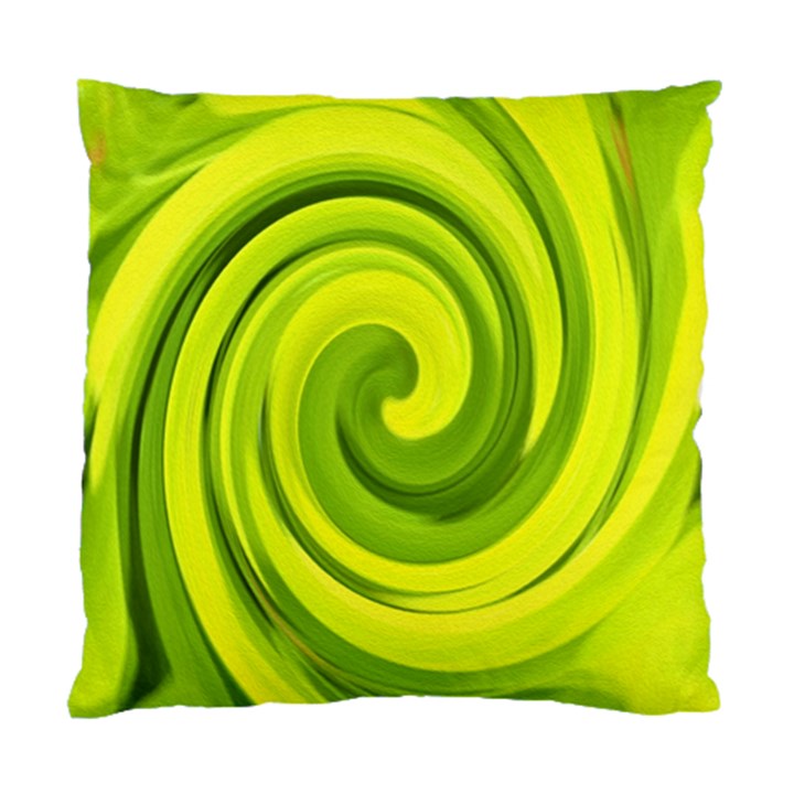 Groovy Abstract Green Liquid Art Swirl Painting Standard Cushion Case (One Side)