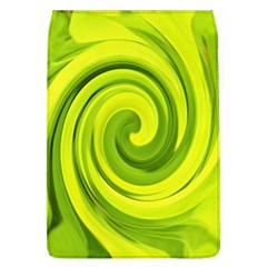 Groovy Abstract Green Liquid Art Swirl Painting Removable Flap Cover (l) by myrubiogarden