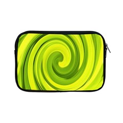 Groovy Abstract Green Liquid Art Swirl Painting Apple Ipad Mini Zipper Cases by myrubiogarden