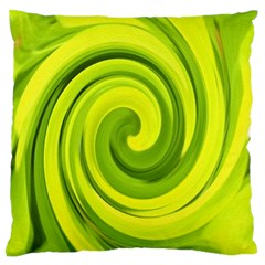 Groovy Abstract Green Liquid Art Swirl Painting Standard Flano Cushion Case (one Side) by myrubiogarden