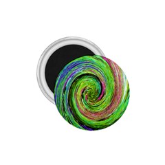 Groovy Abstract Green And Crimson Liquid Swirl 1 75  Magnets by myrubiogarden