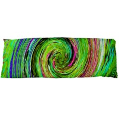 Groovy Abstract Green And Crimson Liquid Swirl Body Pillow Case Dakimakura (two Sides) by myrubiogarden